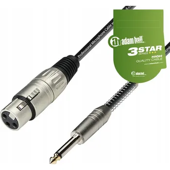Audio kabel Kabel XLR - 6,3 mm jack Adam Hall K3MFP 10 m
