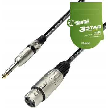 Audio kabel Kabel XLR - jack 6,3 mm Adam Hall K30300 3 m