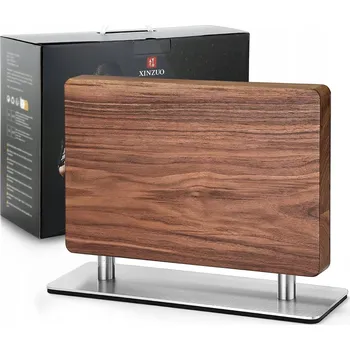 Stojan na nože XINZUO Dřevěný Magnetický Blok na Nože Kuchyňský Oboustranný Organizér