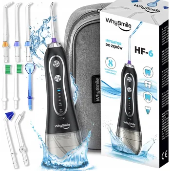 Zubní irigátor BEZDRÁTOVÝ, 5 režimů, 8 trysek + Pouzdro na cesty