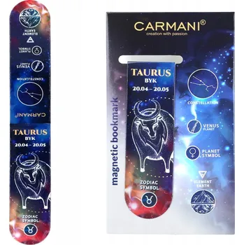 Záložka Carmani, magnetická záložka do knihy - ZNAMENÍ ZVĚROKRUHU/Býk