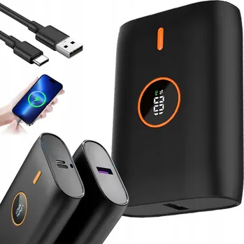 Powerbanka POWERBANKA 10000MAH 22.5W PD QC3.0 RYCHLÉ NABÍJENÍ TYPE-C ČERNÁ ORANŽOVÁ