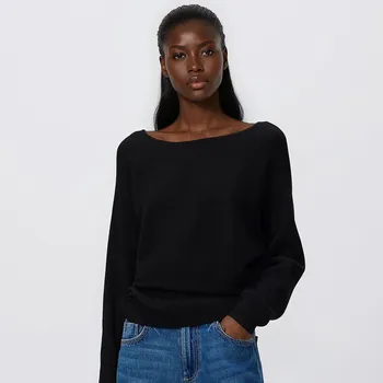 Dámský svetr Reserved - Svetr s viskózou - černý - 909IP-99X - 909IP-99X-XL