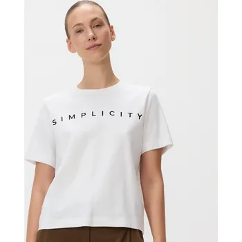 Dámské tričko Reserved - Tričko s&nbsp;vyšívaným nápisem - bílá - 182HT-00X - 182HT-00X-M