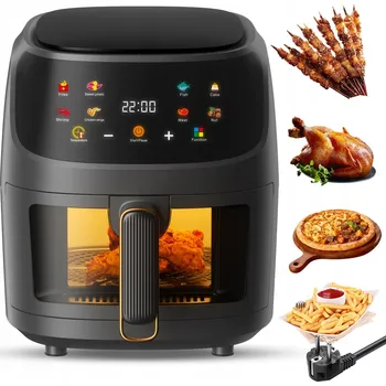 fritéza HORKOVZDUŠNÁ FRITÉZA 8 L VELKÁ FRITÉZA 2400W 8 PROGRAMŮ