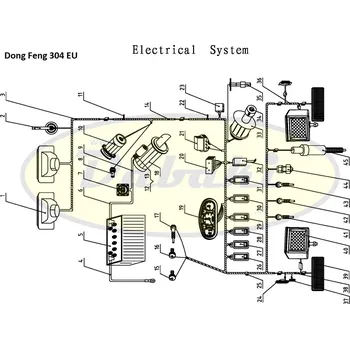 Zahradní traktor KD105 Čidlo (Switch for PTO shaft speed of 540 rpm) Dong Feng (č.59/41, 59/43)