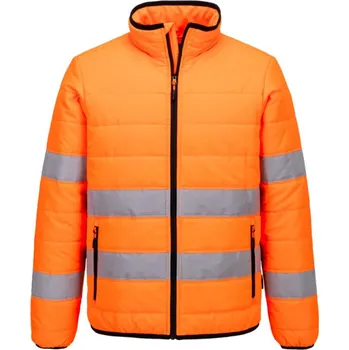 pracovní bunda PORTWEST Bunda S617, prošívaná, reflexní POR-S617OBR6XL Oranžová/černá 6XL
