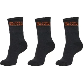 Pánské ponožky Pánské ponožky BLACK & DECKER SOCKS TECH 47/49 Tmavě šedá, Oranžová