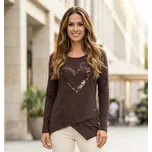 Dámské triko KIXMI RAIMY HNĚDÁ S