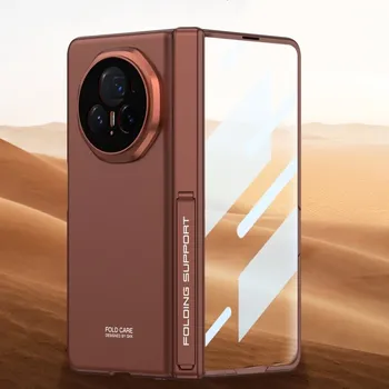 Pouzdro na mobilní telefon GKK 87326 GKK SUPPORT Kryt se stojanem pro Honor Magic V3 hnědočervený