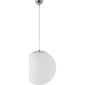 OSMONT ADR45389 ADRIA S3 závěsné skleněné svítidlo nerez / bílá IP40 40W E27 HF