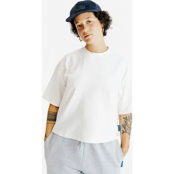 DECATHLON Dámské tričko crop 2XL BÍLÁ