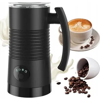 Šlehač mléka 400W AUTOMATICKÝ NAPĚŇOVAČ MLÉKA S NEPŘILNAVÝM POVRCHEM ČERNÝ 350ML