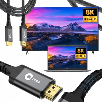 Video kabel Kabel OVOLO HDMI HDR VRR ALLM 50 cm POZLACENÝ SLIM HDMI - HDMI 0,5 m