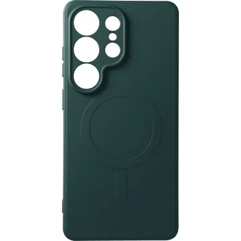 Náhradní kryt pro mobilní telefon Kryt Silikonový kryt Mag Cover s MagSafe Samsung Galaxy S26 Ultra Dark Green