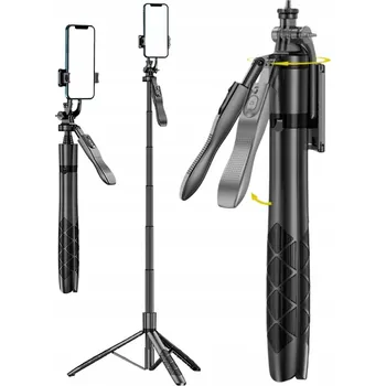 Selfie tyč SELFIE TYČ S BLUETOOTH OVLADAČEM, NASTAVITELNÁ + DRŽÁK PRO YOUTUBE