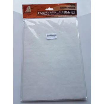 Podložka pod nábytek Filcová Podložka Obdélník 120/245mm Bílá