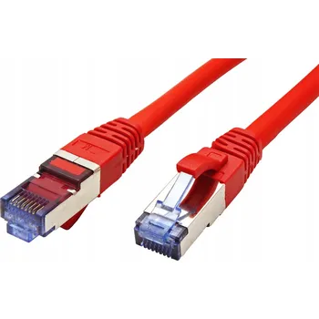 Síťový kabel Patchcord Value S/FTP 6a RJ45 / RJ45 3 m červený