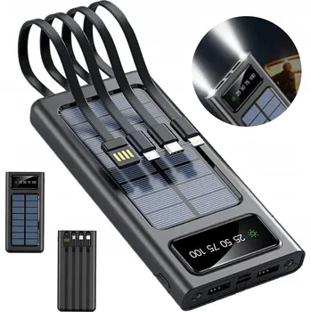 Powerbanka POWERBANKA 20000MAH S SVÍTILNOU A KABELY PRO VŠECHNY TELEFONY