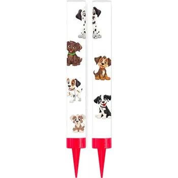 Dortová svíčka Dortová Fontána 12 cm Pejsci Pes 2 kusy Narozeninová oslava