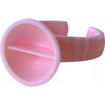 Prsten PRSTÝNEK na lepidlo nebo pigment 25 Kusů RŮŽOVÝ