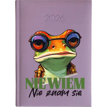 Kalendář Knižní kalendář 2026 A5 FunnyCase fialový