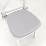 Oblý podsedák Rongo RG-016 Světle šedý - 39x37x3 cm