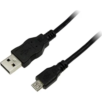 elektrický kabel LogiLink USB kabel USB 2.0 USB-A zástrčka, USB Micro-B zástrčka 5.00 m černá CU0060