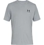 Pánské triko Under Armour SPORTSTYLE LEFT CHEST SS 2XL Šedá, Černá