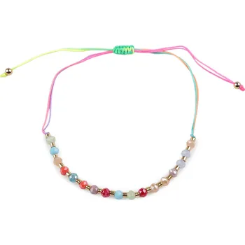 Náramek Náramek shamballa broušené korálky s AB efektem, barva 13 multikolor