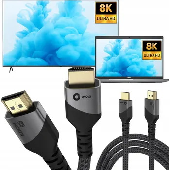 Video kabel Kabel OVOLO ULTRA HIGH SPEED 48Gbps POZLACENÉ KONEKTORY HDMI - HDMI 5 m