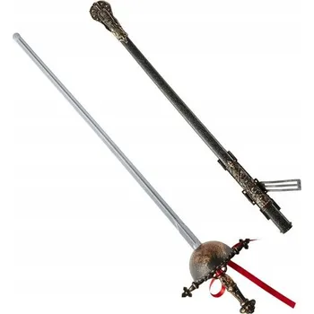 Karnevalový doplněk Starověký šermířský kord s dekórovanou pochvou 68 cm