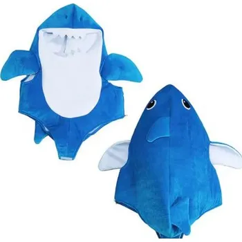 Karnevalový kostým Dětský kostým - žralok Baby Shark velikost 24 měsíců - 6 let Barva: dítě - modrá, Velikost: 110