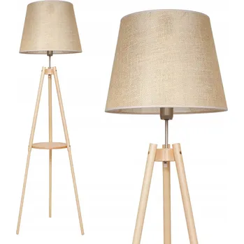 Stojací lampa Stojací lampa Glimex Boho E27 60 W béžová, hnědá