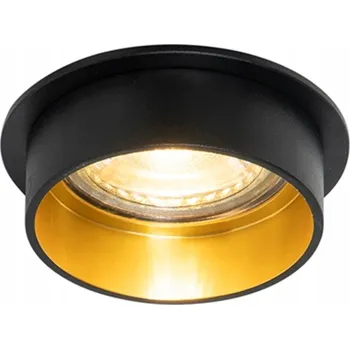 IP kamera Moderní zapuštěný reflektor černý se zlatým vnitřkem - Insta