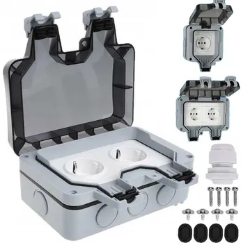 Elektrická zásuvka Bedee Elektrická Zásuvka zásuvka šedá