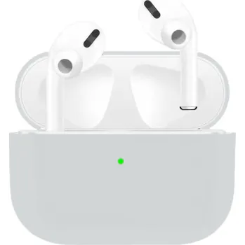 Pouzdro na mobilní telefon Ultratenký silikonový obal pro AirPods Pro - světle šedý
