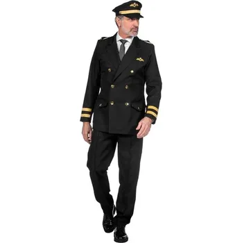 Karnevalový kostým Kostým Wilbers & Wilbers pilota černý 2XL