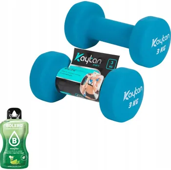 Činky potažené/pogumované pevné Kaytan 2x 3 kg