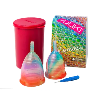 Drogerie Yuuki MIX - dva menstruační kalíšky RAINBOW Jolly (menší + větší) Jolly CLASSIC