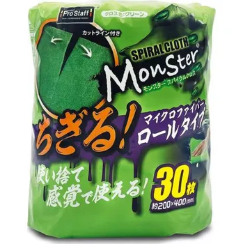 Utěrka Prostaff Utěrka z mikrovlákna zelená "Monster" Mikrovlákno v roli
