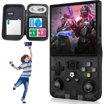 Herní konzole Retro Herní Konzole 20000 Her USB 64 GB, IPS 3,5" Přenosná + Bezdrátové Ovladače