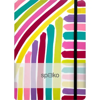 Zápisník A5 75g, 96listů, linka, růžový štětec