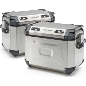 Zavazadlo na motocykl Sada bočních hliníkových moto kufrů Kappa K´Voyager KVG48APACK2