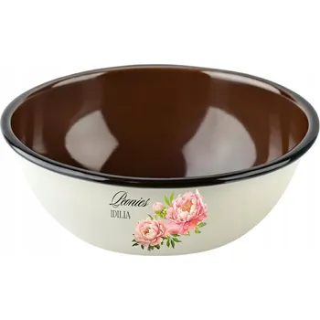 IGMAR SMALT smaltovaná mísa kulatá kuchyňská PIVOŇKA 1.5l 20x7cm