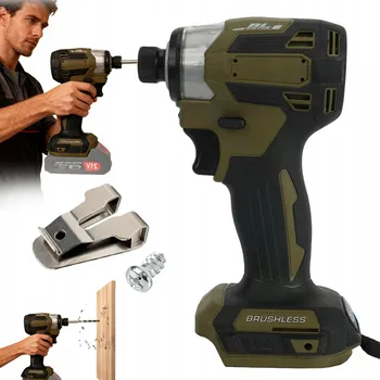 KOMPAKTNÍ AKU ŠROUBOVÁK S LED OSVĚTLENÍM, BEZKARTÁČOVÝ, PRO ŘEMESLA A OPRAVY