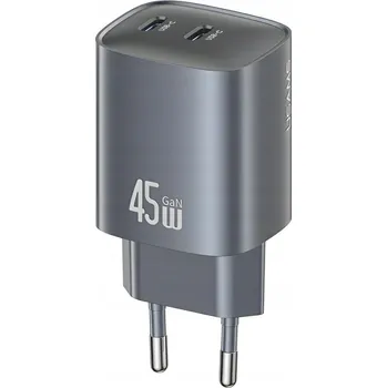 Síťová nabíječka USAMS CC305 T66 45W GaN 2xUSB-C