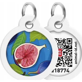 Obojek pro psa Oválná adresářka na obojek Collar – modrá