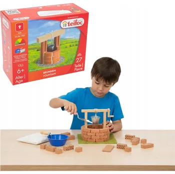 ostatní stavebnice Sada stavebních kostek Stavebnice pro děti Teifoc Studna 27 dílků