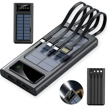 Powerbanka POWERBANK S KAPACITOU 20000MAH SVÍTILNA VESTAVĚNÉ KABELY DISPLEJ